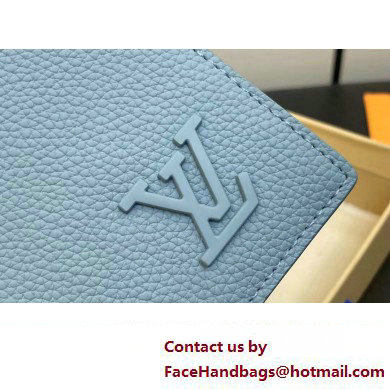 Louis Vuitton Cowhide leather Multiple Wallet M82808 Cloud Blue 2023