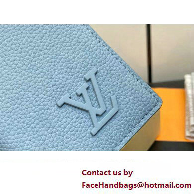 Louis Vuitton Cowhide leather Pocket Organizer Wallet M82805 Cloud Blue 2023