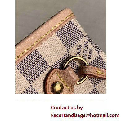 Louis Vuitton Damier Azur Canvas Neverfull PM Bag N41362 Beige 2023