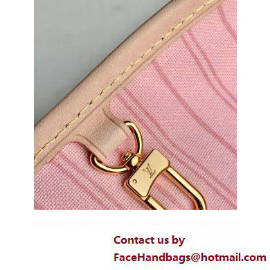 Louis Vuitton Damier Azur Canvas Neverfull PM Bag N41362 Pink 2023