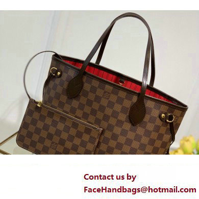 Louis Vuitton Damier Ebene Canvas Neverfull PM Bag N41359 2023