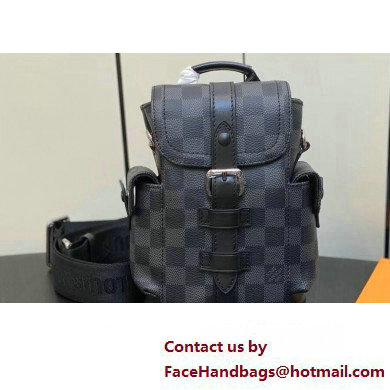 Louis Vuitton Damier Graphite Canvas Nano Christopher Bag M82769 2023 - Click Image to Close