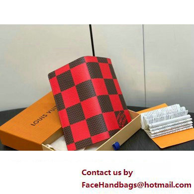 Louis Vuitton Damier Pop Canvas Brazza Wallet N40541 Red 2024