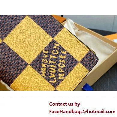 Louis Vuitton Damier Pop Canvas Brazza Wallet N40541 Yellow 2024