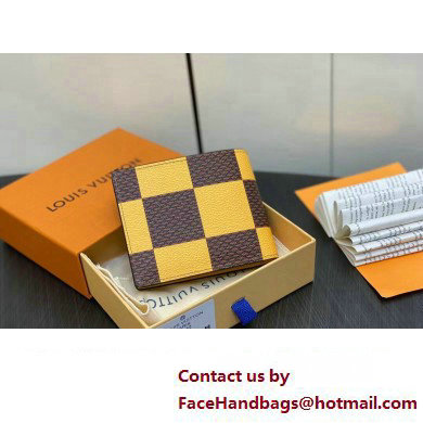 Louis Vuitton Damier Pop Canvas Multiple Wallet N40542 Yellow 2024