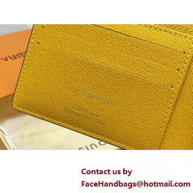 Louis Vuitton Damier Pop Canvas Multiple Wallet N40542 Yellow 2024