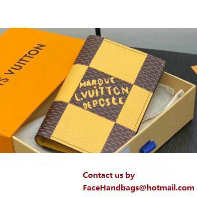 Louis Vuitton Damier Pop Canvas Pocket Organizer Wallet N40596 Yellow 2024