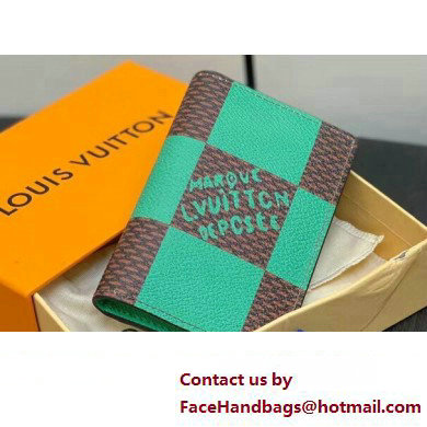 Louis Vuitton Damier Pop Canvas Pocket Organizer Wallet N40613 Green 2024 - Click Image to Close