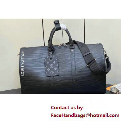 Louis Vuitton Epi XL grained leather Keepall Bandouliere 50 Bag M23721 Black 2023