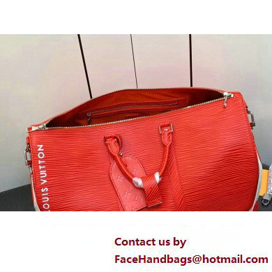 Louis Vuitton Epi XL grained leather Keepall Bandouliere 50 Bag M23721 Red 2023