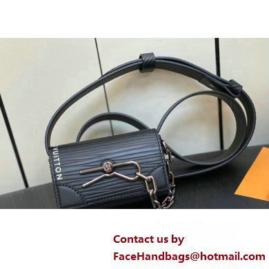 Louis Vuitton Epi XL grained leather Micro Steamer Bag M23837 Black 2023 - Click Image to Close