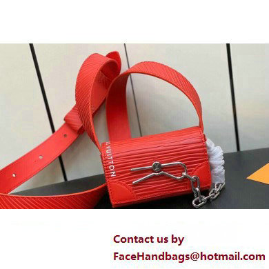 Louis Vuitton Epi XL grained leather Micro Steamer Bag M23837 Red 2023 - Click Image to Close