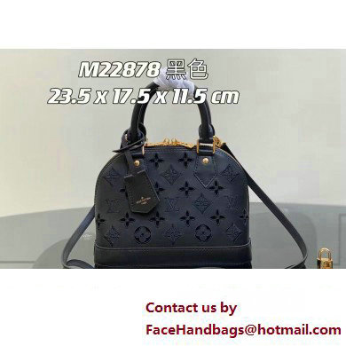 Louis Vuitton LV Broderie Anglaise Alma BB Bag M22878 Black 2023