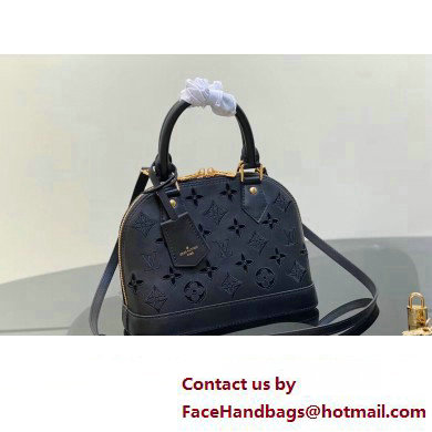 Louis Vuitton LV Broderie Anglaise Alma BB Bag M22878 Black 2023