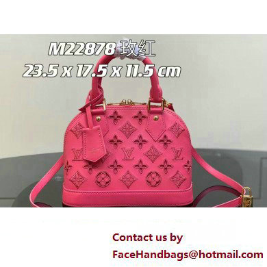 Louis Vuitton LV Broderie Anglaise Alma BB Bag M22878 Pink 2023