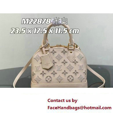 Louis Vuitton LV Broderie Anglaise Alma BB Bag M22878 White 2023