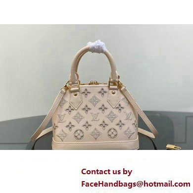 Louis Vuitton LV Broderie Anglaise Alma BB Bag M22878 White 2023