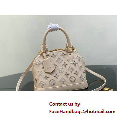 Louis Vuitton LV Broderie Anglaise Alma BB Bag M22878 White 2023