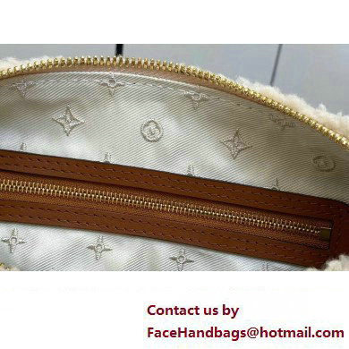 Louis Vuitton LV Ski Shearling Speedy Bandouliere 25 Bag M23468 Cream/Brown 2024