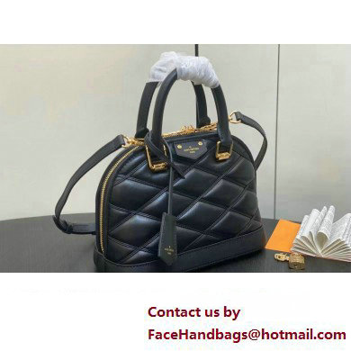 Louis Vuitton Lamb leather Alma BB Bag Black 2023