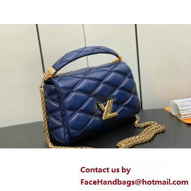 Louis Vuitton Lamb leather GO-14 MM Bag M23682 Navy Blue 2023 - Click Image to Close