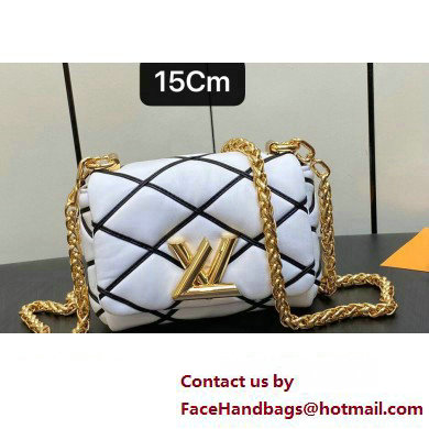 Louis Vuitton Lamb leather Pico GO-14 Bag M23762 Black/White 2023 - Click Image to Close