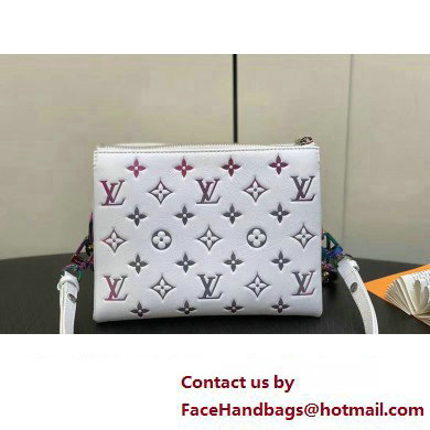 Louis Vuitton Lambskin Coussin BB Bag M23617 LV Ski Gray 2024