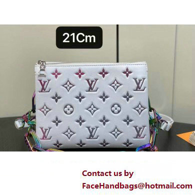 Louis Vuitton Lambskin Coussin BB Bag M23617 LV Ski Gray 2024