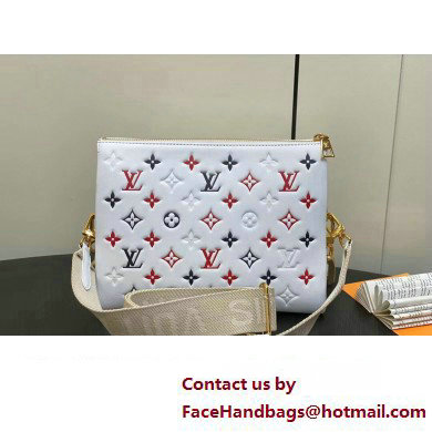 Louis Vuitton Lambskin Coussin PM Bag M23466 White 2024