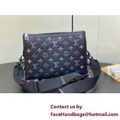 Louis Vuitton Lambskin Coussin PM Bag M23618 LV Ski Black 2024