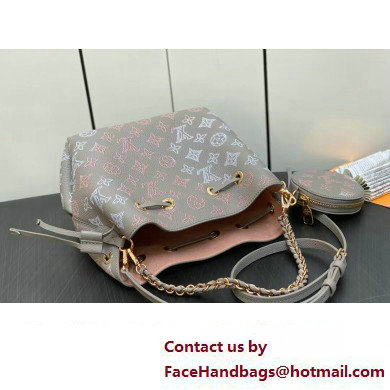 Louis Vuitton Mahina perforated calfskin leather Bella Bag M23388 Flight Mode Gray 2024