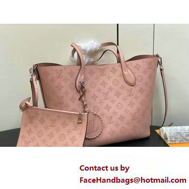 Louis Vuitton Mahina perforated calfskin leather Blossom MM Bag M21851 Rose Jasmin 2023