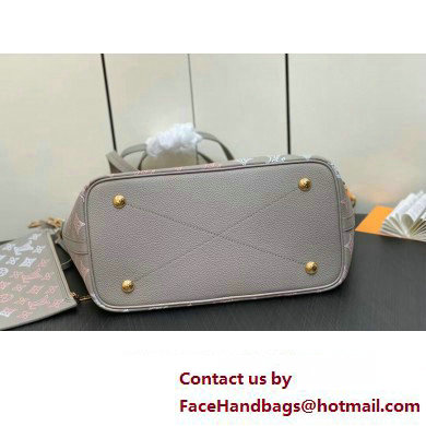 Louis Vuitton Mahina perforated calfskin leather Blossom MM Bag M23387 Flight Mode Gray 2023