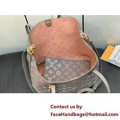 Louis Vuitton Mahina perforated calfskin leather Blossom MM Bag M23387 Flight Mode Gray 2023