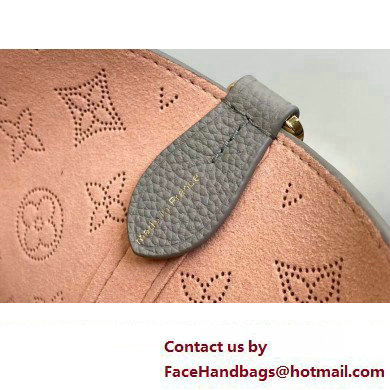 Louis Vuitton Mahina perforated calfskin leather Blossom MM Bag M23387 Flight Mode Gray 2023