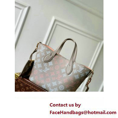 Louis Vuitton Mahina perforated calfskin leather Blossom PM Bag M23758 Flight Mode Gray 2023