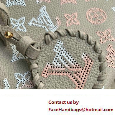 Louis Vuitton Mahina perforated calfskin leather Blossom PM Bag M23758 Flight Mode Gray 2023