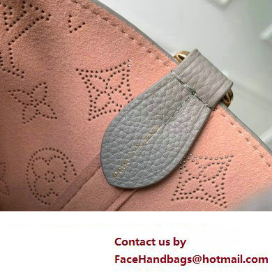 Louis Vuitton Mahina perforated calfskin leather Blossom PM Bag M23758 Flight Mode Gray 2023