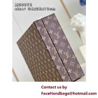 Louis Vuitton Monogram Canvas Boite Bijoux 34 Jewelry vanity Case Bag Creme