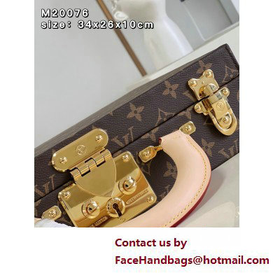 Louis Vuitton Monogram Canvas Boite Bijoux 34 Jewelry vanity Case Bag M20076 Rouge Fusion