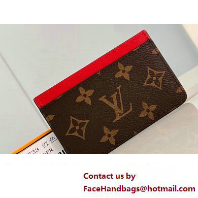 Louis Vuitton Monogram Canvas Card Holder PM M82869 Red 2024 - Click Image to Close