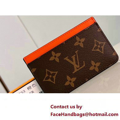 Louis Vuitton Monogram Canvas Card Holder PM M82870 Orange 2024