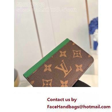 Louis Vuitton Monogram Canvas Card Holder PM M82874 Green 2024