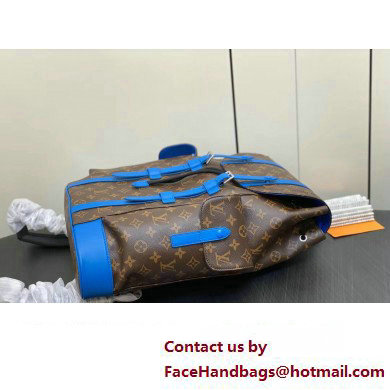 Louis Vuitton Monogram Canvas Christopher MM Backpack Bag M46813 Blue 2024