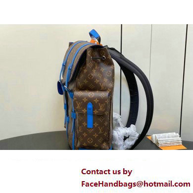 Louis Vuitton Monogram Canvas Christopher MM Backpack Bag M46813 Blue 2024