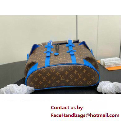 Louis Vuitton Monogram Canvas Christopher MM Backpack Bag M46813 Blue 2024