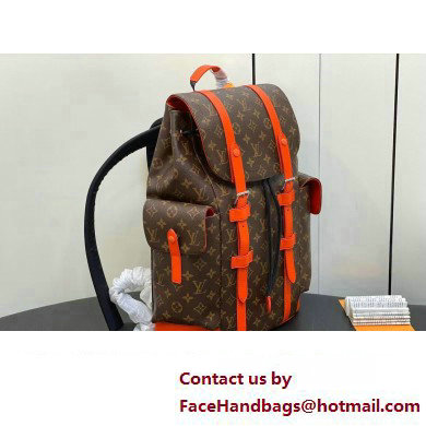 Louis Vuitton Monogram Canvas Christopher MM Backpack Bag M46814 Orange 2024