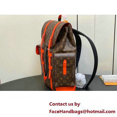 Louis Vuitton Monogram Canvas Christopher MM Backpack Bag M46814 Orange 2024