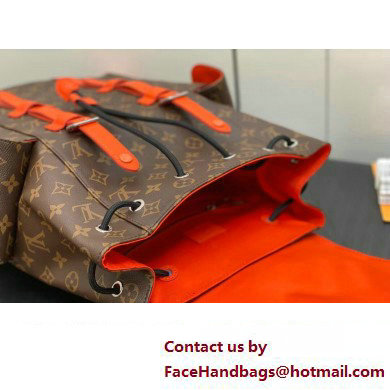 Louis Vuitton Monogram Canvas Christopher MM Backpack Bag M46814 Orange 2024