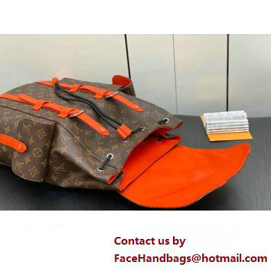 Louis Vuitton Monogram Canvas Christopher MM Backpack Bag M46814 Orange 2024